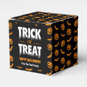 Pumpkin Bat Trick oder Treten Dunkler Cube Geschenkschachtel (Vorderseite)