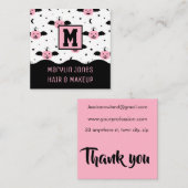 PUMPKIN BATS HALLOWEEN QUADRATISCHE VISITENKARTE (Vorne/Hinten)