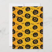 Pumpkin Bats Halloween Spooktacular Geburtstagspar Einladung (Rückseite)
