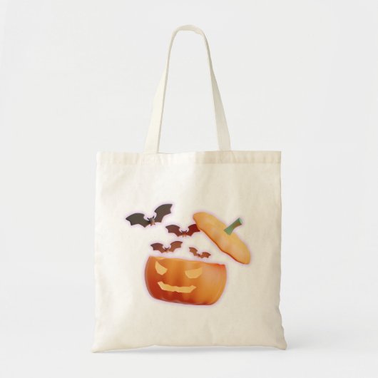 Pumpkin & Bats Vibes - wunderbarer Halloween-Stil Tragetasche (Vorne)