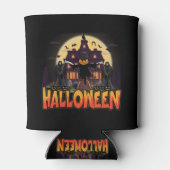 Pumpkin Beängstigend House, Halloween Dosenkühler (Rückseite)