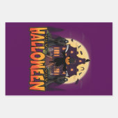 Pumpkin Beängstigend House, Halloween Geschenkpapier Set (Vorderseite)