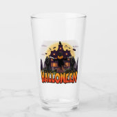 Pumpkin Beängstigend House, Halloween Glas (Vorderseite)