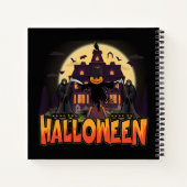 Pumpkin Beängstigend House, Halloween Notizblock (Rückseite)