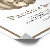 Pumpkin Bear Schnuller Jagd Baby Dusche Spiel Poster (Ecke)