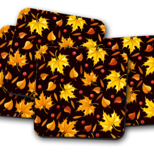 Pumpkin Berry  Autumn Cork Drink Untersetzer