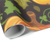 Pumpkin Berry Gift Wrap | Herbstgeschenkpapier Geschenkpapier (Rolleneckpunkt)