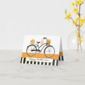 Pumpkin Bicycle Karte (Gelbe Blume)