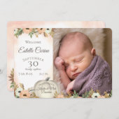 Pumpkin Birth Ankündigung und vielen Dank (Vorne/Hinten)