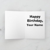 Pumpkin Birthday Baby Karte (Innenseite)