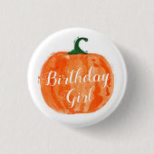 Pumpkin Birthday Button (Vorderseite)