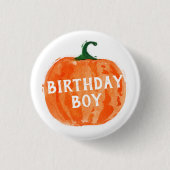 Pumpkin Birthday Button (Vorderseite)