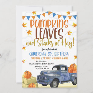 Pumpkin Birthday Einladung