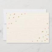 Pumpkin Birthday Einladung Pink Gold Pumpkin (Rückseite)