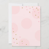 Pumpkin Birthday Einladung Pink Gold Pumpkin (Rückseite)