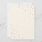 Pumpkin Birthday Einladung Pink Gold Pumpkin (Rückseite)