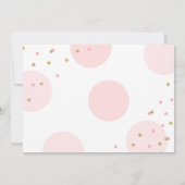 Pumpkin Birthday Einladung Pink Gold Pumpkin (Rückseite)