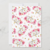 Pumpkin Birthday Einladung Pink Gold Pumpkin (Rückseite)