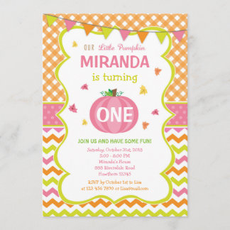 Pumpkin Birthday Einladung / Pumpkin Einladung