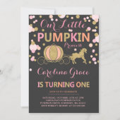 Pumpkin Birthday Einladung Pumpkin Princess Party (Vorderseite)