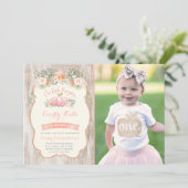 Pumpkin Birthday Einladung Rustic Pumpkin Party (Stehend Vorderseite)