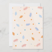 Pumpkin Birthday Invite Fall Boy Blue Trailer Einladung (Rückseite)