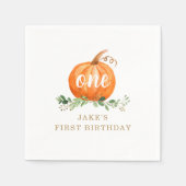 Pumpkin Birthday Napkin jedes Alter Serviette (Vorderseite)