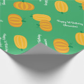 Pumpkin Birthday Party Kinder Geschenkpapier (Ecke)