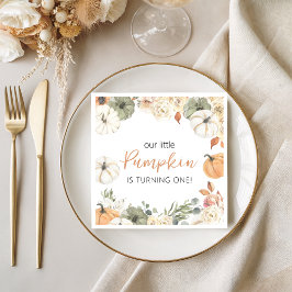 Pumpkin Birthday Party Napkin Serviette