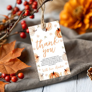 Pumpkin Birthday Vielen Dank, Geschenk Tag Geschenkanhänger