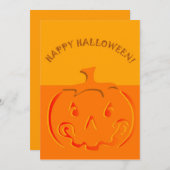 Pumpkin-BLANK-Halloween-Einladung Einladung (Vorne/Hinten)