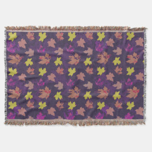 Pumpkin Blätter Mute Purlple Decke