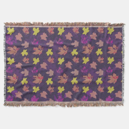 Pumpkin Blätter Mute Purlple Decke (Vorderseite)