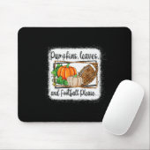 Pumpkin Blätter und Footbyll Bitte Leopard Fall Vi Mousepad (Mit Mouse)