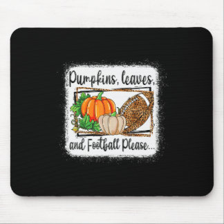 Pumpkin Blätter und Fußball Bitte Leopard Fall VI Mousepad