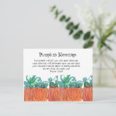 Pumpkin Blessings Postkarte (Stehend Vorderseite)