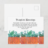 Pumpkin Blessings Postkarte (Vorne/Hinten)