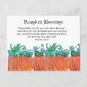 Pumpkin Blessings Postkarte (Vorderseite)