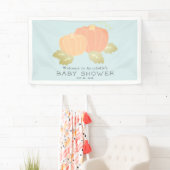 Pumpkin Blue Boy Baby Dusche Willkommen Banner (Insitu)
