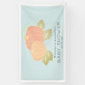 Pumpkin Blue Boy Baby Dusche Willkommen Banner (Vertikal)