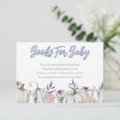 Pumpkin Blue Boy Babyduschbücher für Babykarten Einladung (Stehend Vorderseite)