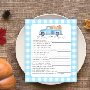 Pumpkin Blue Car - 20 Fragen zu den Eltern