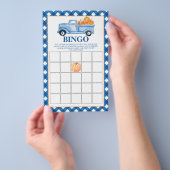 Pumpkin Blue LKW Baby Showroom Bingo Flyer (Handgriff)