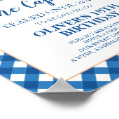 Pumpkin Blue Truck 1. Geburtstagskapsel Poster (Ecke)