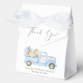 Pumpkin Blue Truck Baby Boy Dusche Vielen Dank Geschenkschachtel (Vorderseite)