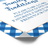 Pumpkin Blue Truck Baby Duwer Familientraditionen Poster (Ecke)