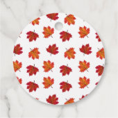 Pumpkin Blue Truck Fall Baby Dusche Geschenkanhänger (Rückseite)