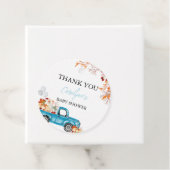 Pumpkin Blue Truck Fall Baby Dusche Geschenkanhänger (Beispiel)