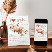 Pumpkin & Blume Boho Fall Babydusche Einladung