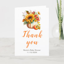 Pumpkin Blume Bouquet Babydusche